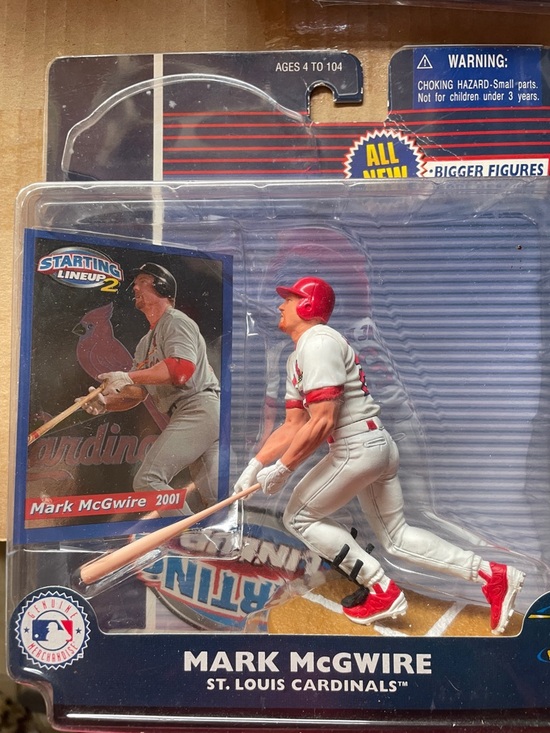 Mark McGwire St. Louis Cardinals Collectible Action Figure - Red White & Gray